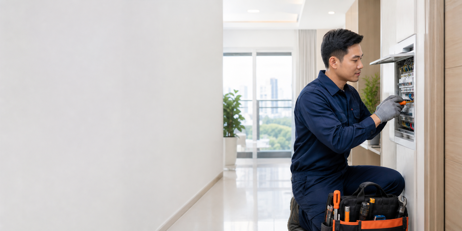 Kỹ thuật viên Alo Thợ kiểm tra sửa chữa tại nhà